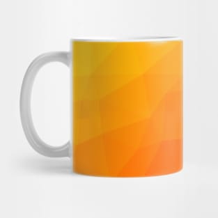 Hot Orange Desert Sunrise Geometric Vector Pattern Mug